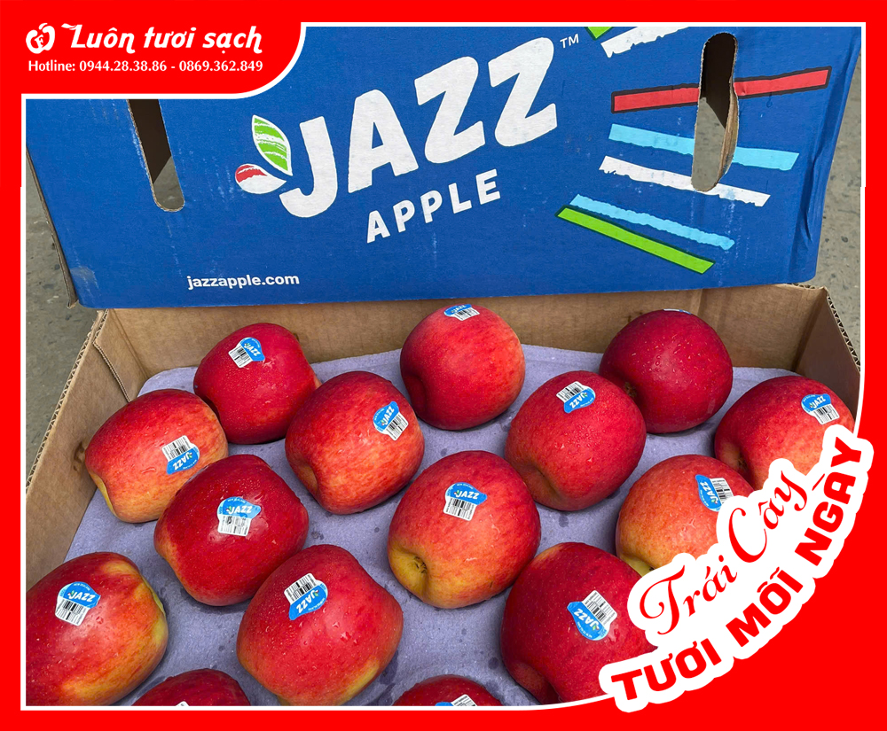 Táo Jazz NZ nguyên thùng 17kg